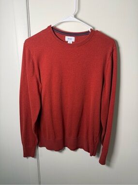 Old Navy Men’s Crewneck Sweater | Red Knit | Medium | GUC